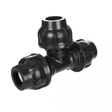 Gebo KPE műanyag T- idom 25x25 mm