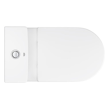 Grohe Euro Ceramic monoblokkos WC szett alsó bekötésű tartállyal, duroplast ülőkével, alpin fehér