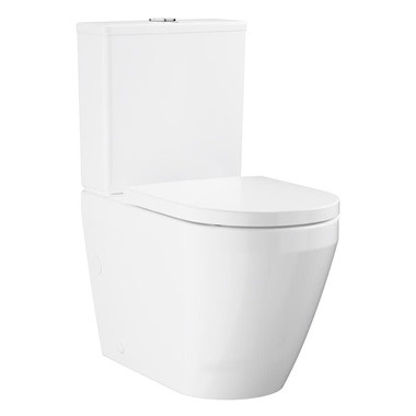 Grohe Euro Ceramic monoblokkos WC szett alsó bekötésű tartállyal, duroplast ülőkével, alpin fehér