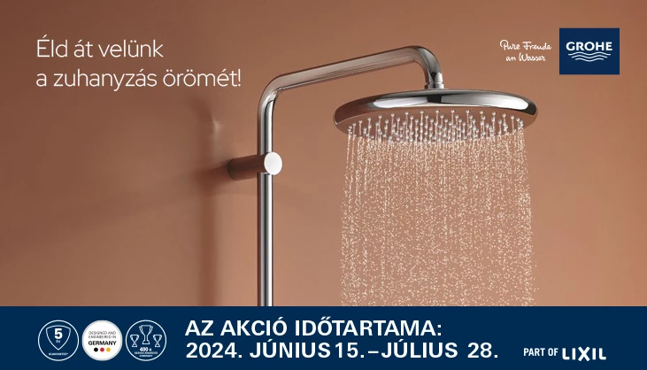 GROHE - Éld át velünk a zuhanyzás örömét!