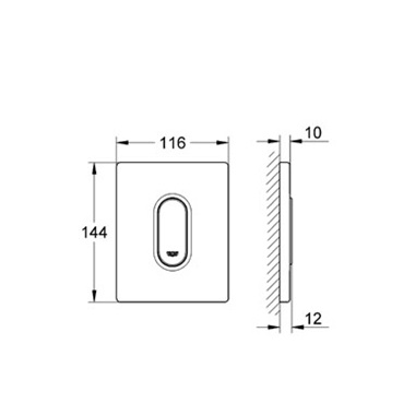 Grohe Arena Cosmopolitan vizelde nyomólap, alpin fehér Grohe Arena Cosmopolitan vizelde nyomólap, alpin fehér
