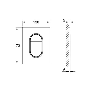 Grohe Arena Cosmopolitan S nyomólap króm