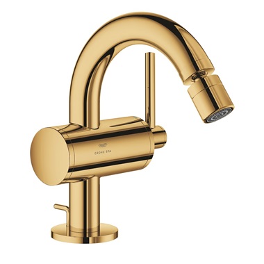 Grohe Atrio New bidé csaptelep Cool Sunrise, leeresztővel