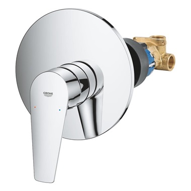 Grohe BauEdge egykaros zuhanycsaptelep 1/2, króm