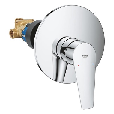 Grohe BauEdge egykaros zuhanycsaptelep 1/2, króm