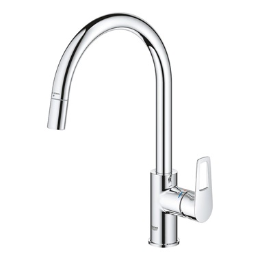 Grohe BauLoop egykaros mosogatócsaptelep kihúzható perlátorral 1/2",króm