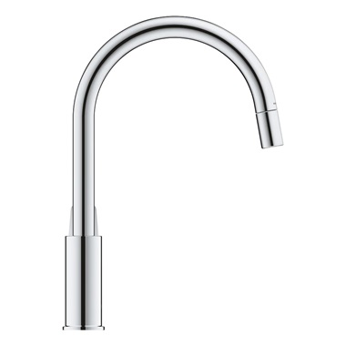 Grohe BauLoop egykaros mosogatócsaptelep kihúzható perlátorral 1/2",króm