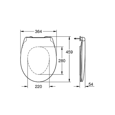 Grohe Bau Ceramic wc ülőke soft close