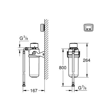 Grohe Blue Aktív szénszűrő kezdőkészlet