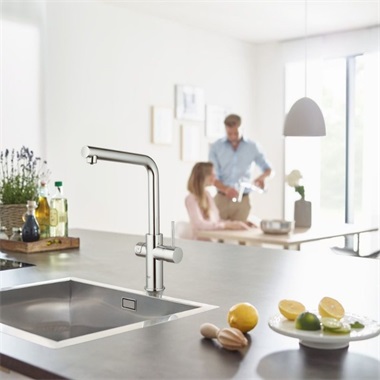 Grohe Blue egykaros mosogatócsaptelep szűrő funkcióval króm