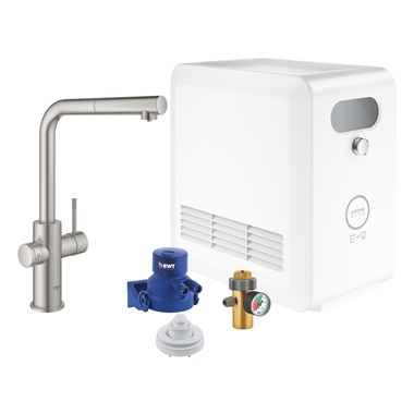 Grohe Blue egykaros mosogatócsaptelep szűrő funkcióval króm