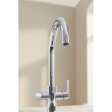 Grohe Blue Pure Baucurve kezdőkészlet ultrasafe szűrővel, króm