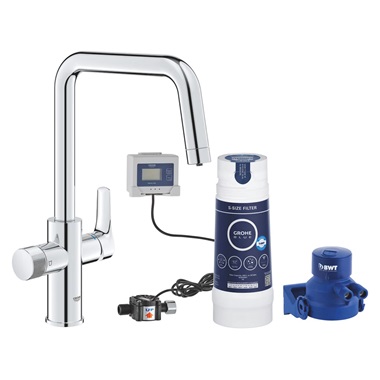 Grohe Blue Pure EuroSmart kezdőszett S-es méretű filterrel, króm