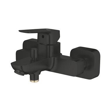 Grohe Cubeo egykaros kádcsaptelep 1/2”, matt fekete
