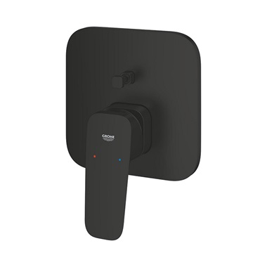 Grohe Cubeo egykaros falsík alatti csaptelep, 2 utas váltóval,  matt fekete