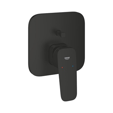 Grohe Cubeo egykaros falsík alatti csaptelep, 2 utas váltóval,  matt fekete