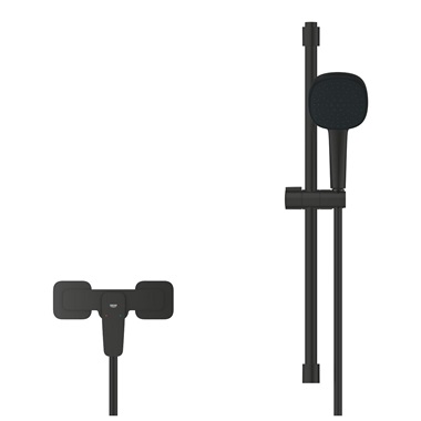 Grohe Cubeo egykaros zuhanycsaptelep 1/2" matt fekete