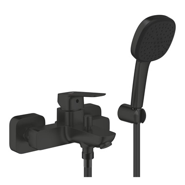 Grohe Cubeo egykaros kádcsaptelep zuhanyszettel 1/2”, Matte Black