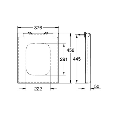 Grohe Cube Ceramic WC-ülőke SoftClose