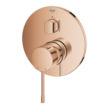 Grohe Essence egykaros keverő, 3-utas vátóval, Warm Sunset