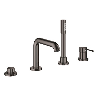 Grohe Essence egykaros kádcsaptelep 4 lyukas, Hard Graphite