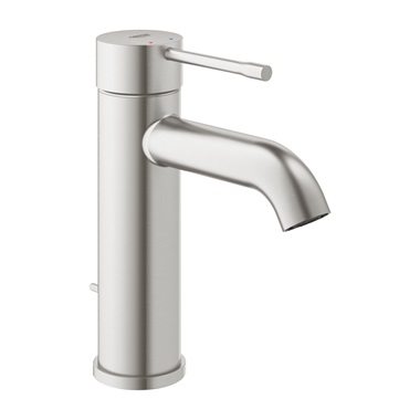 Grohe Essence mosdó csaptelep 1/2” S-es, automata keeresztővel , Supersteel