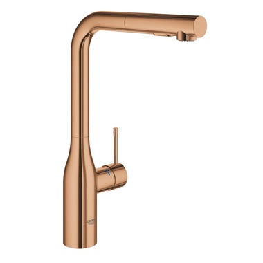 Grohe Essence mosogatócsaptelep kihúzható zuhanyfejjel, L-es, Warm Sunset
