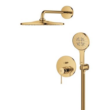 Grohe Essence zuhanyrendszer Rainshower Mono 310 fejzuhannyal, Cool Sunrise