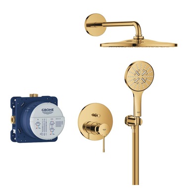 Grohe Essence zuhanyrendszer Rainshower Mono 310 fejzuhannyal, Cool Sunrise