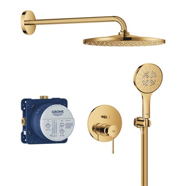 Grohe Essence zuhanyrendszer Rainshower Mono 310 fejzuhannyal, Cool Sunrise