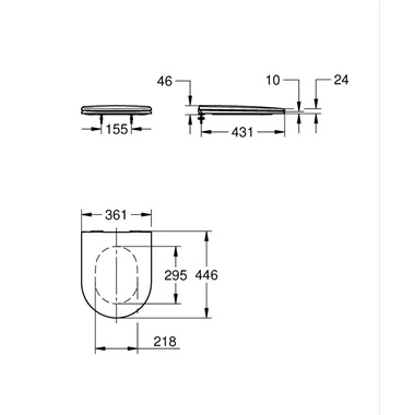 Grohe Essence WC-ülőke fehér 