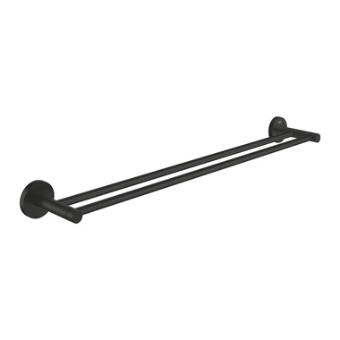Grohe Essentials fali dupla törölközőtartó, matt fekete