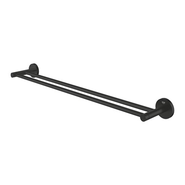 Grohe Essentials fali dupla törölközőtartó, matt fekete