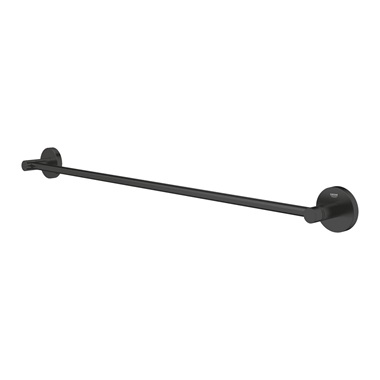 Grohe Essentials fali fürdőlepedő tartó, matt fekete Grohe Essentials fali fürdőlepedő tartó, matt fekete