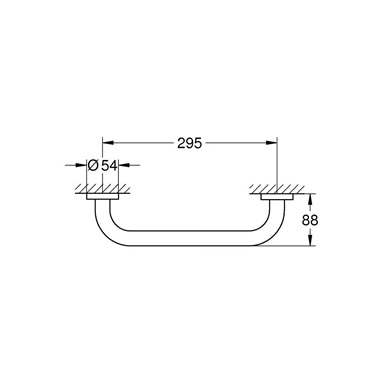 Grohe Essentials kapaszkodó matt fekete