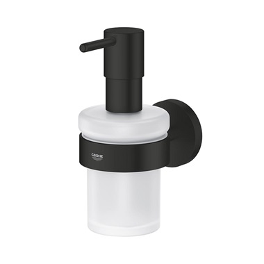 Grohe Essentials Szappanadagoló, tartókonzollal, matt fekete Grohe Essentials Szappanadagoló, tartókonzollal, matt fekete