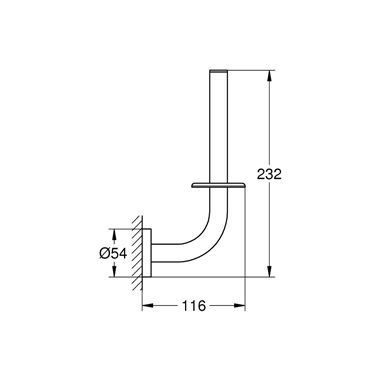 Grohe tartalák WC-papírtartó Hard Graphite