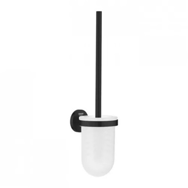 Grohe Essentials fali WC kefe garnitúra matt fekete Grohe Essentials fali WC kefe garnitúra matt fekete
