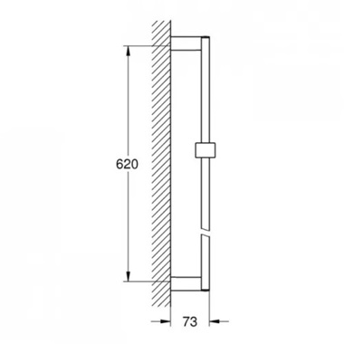 Grohe Euphoria Cube zuhanyrúd 60 cm