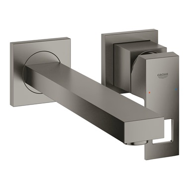 Grohe Eurocube  mosdócsaptelep M-es méret, 2-lyukas Brushed Hard Graphite