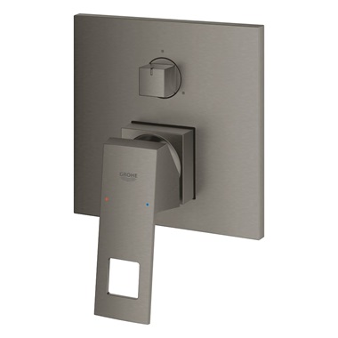 Grohe Eurocube egykaros keverő, 3-utas vátóval, matt Hard Grafit