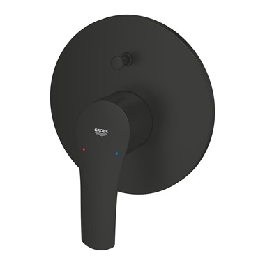 Grohe Eurosmart egykaros falba épített kádcsaptelep, Matte Black