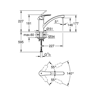 Grohe Eurosmart 2015 mosogatócsaptelep Grohe Eurosmart 2015 mosogatócsaptelep