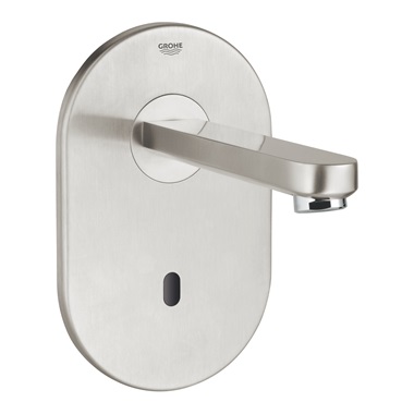 Grohe Eurosmart Cosmopolitan E Infravörös elektronikus fali mosdócsap keverőszelep nélkül rozsdamentes acél
