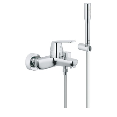 Grohe Eurosmart Cosmopolitan egykaros kádcsaptelep zuhanyszettel 1/2”, króm