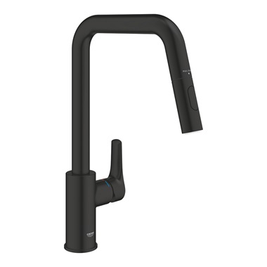 Grohe Eurosmart Egykaros mosogatócsaptelep 1/2”, matt fekete