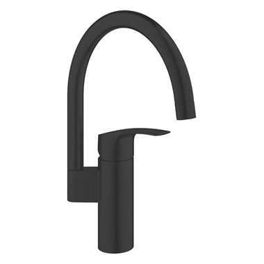 Grohe Eurosmart egykaros mosogatócsap 1/2", matt fekte