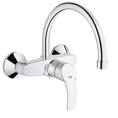 Grohe Eurosmart egykaros fali mosogatócsap 1/2”, króm