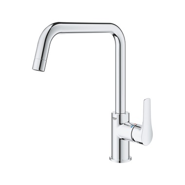 Grohe Eurosmart mosogatócsaptelep felső íves szögletes kifolyóval króm