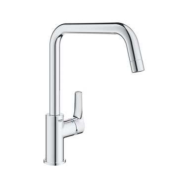 Grohe Eurosmart mosogatócsaptelep felső íves szögletes kifolyóval króm